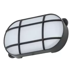 image of Coast Capella 15W LED Oval Grid Bulkhead Black