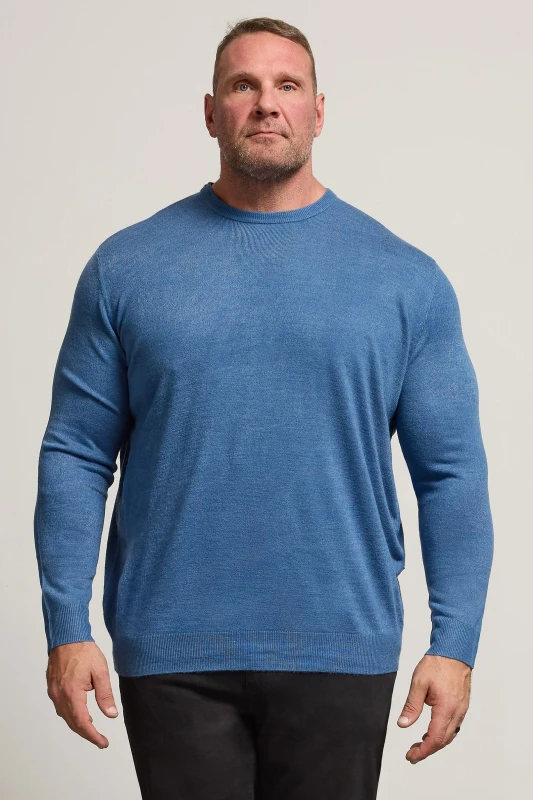 Image of BadRhino Crew Neck Jumper Blue