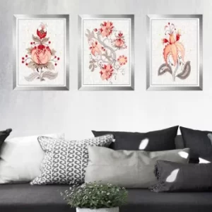 Image of SET_300 Multicolor Decorative Framed Painting (3 Pieces)