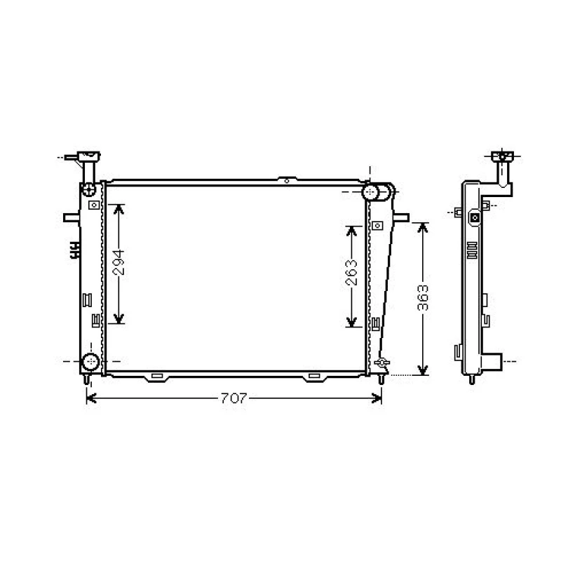 Image of Engine radiator DIEDERICHS DCM3708