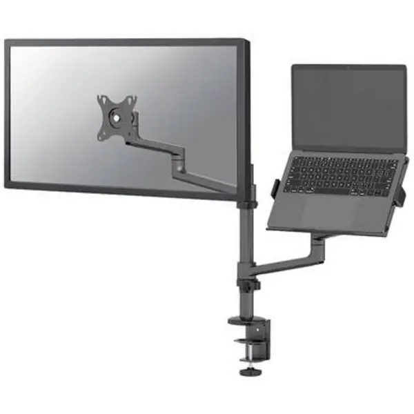 image of Neomounts DS20-425BL2 1x Monitor desk mount 43,2cm (17) - 68,6cm (27) Tiltable, Swivelling, Swivelling, Height-adjustable