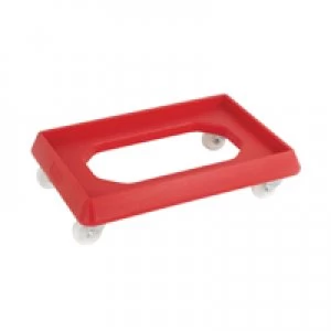 image of Slingsby VFM Red Plastic Dolly For 600x400mm Containers 382989