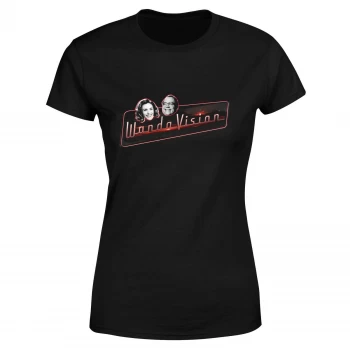 image of WandaVision Womens T-Shirt - Black - L - Black