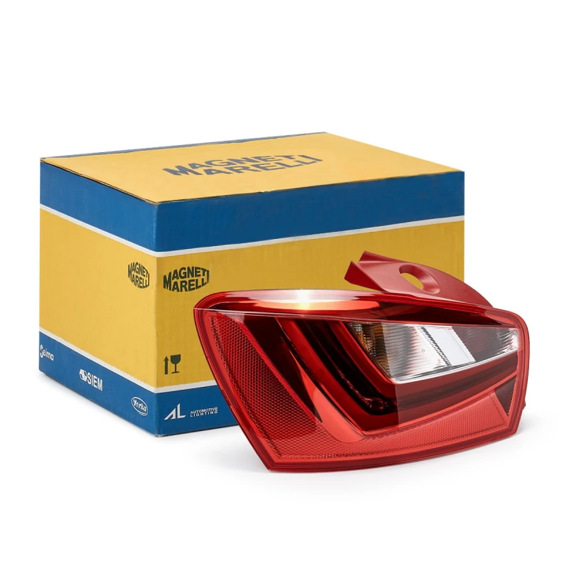 Image of MAGNETI MARELLI 714000028600 Rear light with bulb holder, Left, PY21W, with bulbs Combination Rearlight (391)