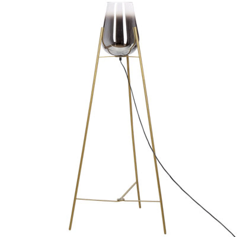 Image of Beliani Floor Lamp Mena Metal Gold