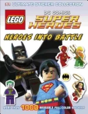 Image of ultimate sticker collection legor dc comics super heroes heroes into battle