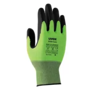 image of Uvex C500 foam Lime/Anthracite Foam, HPE Coated Bamboo, Fibreglass, HPPE, Polyamide Work Gloves, Size 7, Small