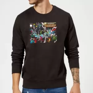 image of Justice League Crisis On Infinite Earths Cover Sweatshirt - Black - L - Black