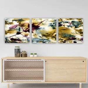 Image of P216207 Multicolor Decorative Canvas Painting (3 Pieces)