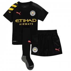 image of Puma Manchester City Away Mini Kit 2019 2020 - Black/Peach