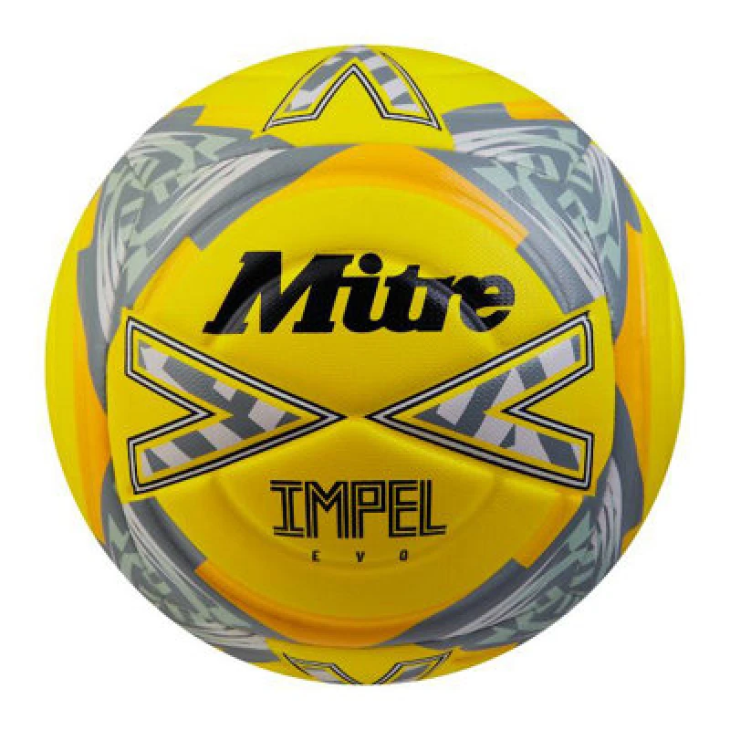 Image of Mitre Impel Evo Football Yellow/black/grey (5)