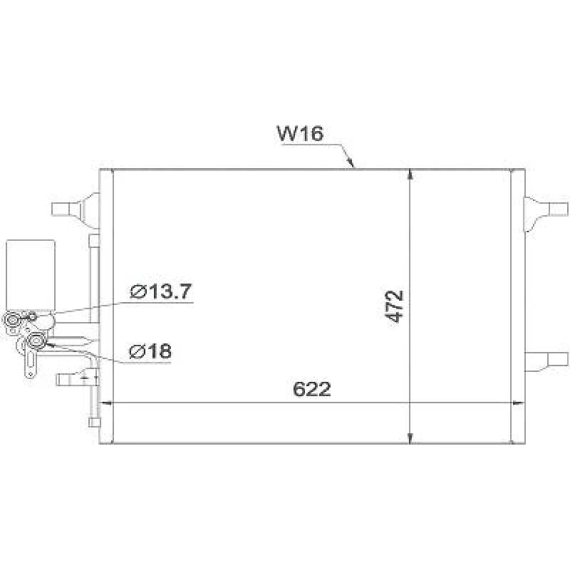 Image of Air conditioning condenser DIEDERICHS DCC1873
