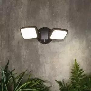 Image of Lynn 2 Light Outdoor Wall Light (IP65) - Dark Grey