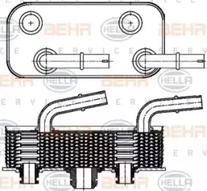 Image of x1 Behr Heat Exchanger 8MO376790-791 Genuine replacement part for Car Made in CN