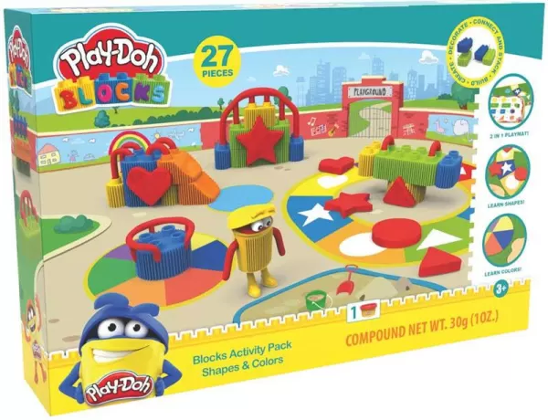 image of Play-Doh Blocks Activity Pack Colours and Shapes