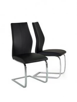 image of Vida Living Enis Pair Of Dining Chairs - Black