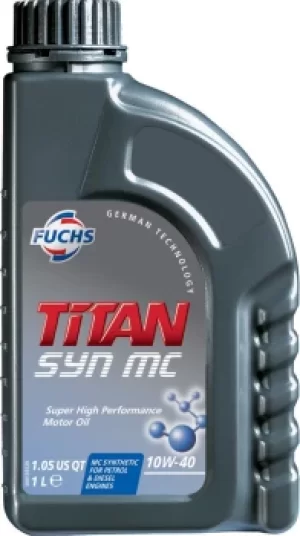 Image of FUCHS TITAN SYN MC 10W-40 ENGINE OIL LUBRICANT 1 LITRE ACEA A3/B4