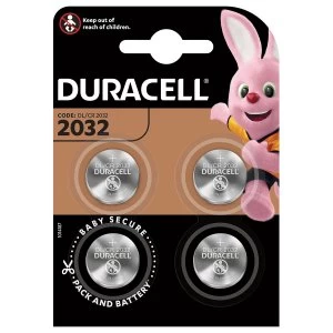 image of Duracell 2032 Lithium Coin Batteries - 4 Pack