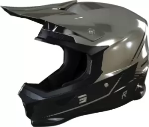 image of Shot Furious Raw 3.0 Motocross Helmet, black-grey-silver Size M black-grey-silver, Size M