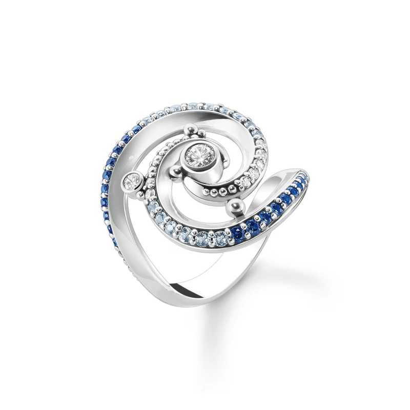 Image of Thomas Sabo Wave Ring - Silver Silver 48