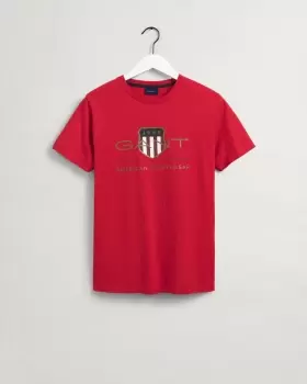 Image of GANT Men Archive Shield T-Shirt (L) Red