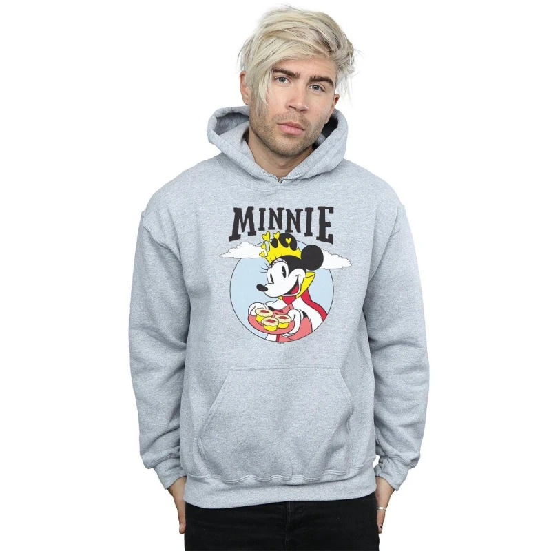 Image of Disney Men Minnie Mouse Queen Hoodie in Grey Size: large Grey L Male 5059114266357