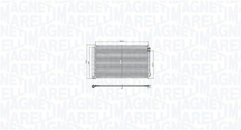 Image of MAGNETI MARELLI Air conditioning condenser MAGNETI MARELLI 350203105400