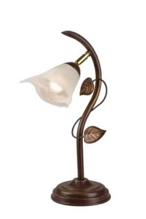Image of Bluszcz Table Lamp With Shade Brown, 4x E14