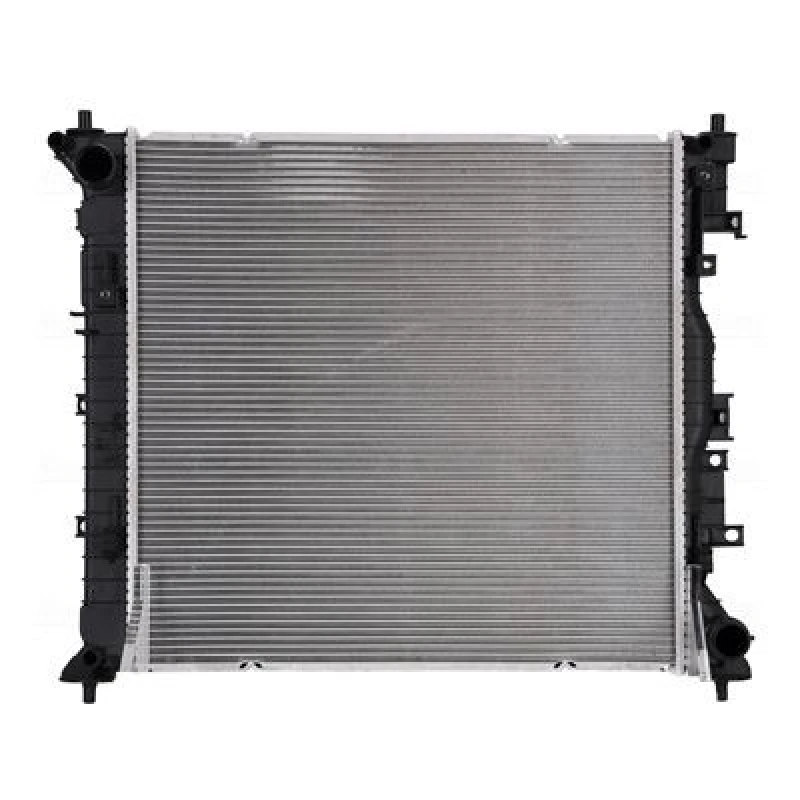 Image of NISSENS 607208 Engine radiator Aluminium, Brazed cooling fins, without gasket/seal Radiator,engine cooling (470)