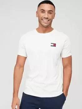 image of Tommy Hilfiger 85 Lounge T-Shirt - Ivory, Ivory, Size L, Men