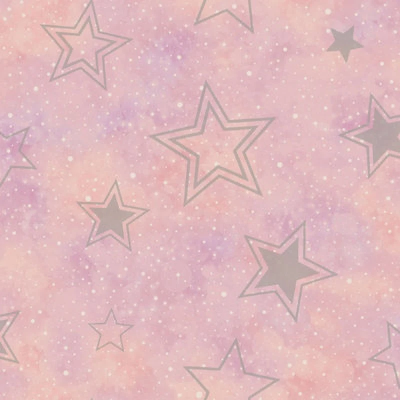 Image of Holden Decor Stardust Pink / Silver Children's Wallpaper, Pink 14060