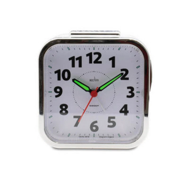 Image of Acctim Otis White Analogue Alarm Clock