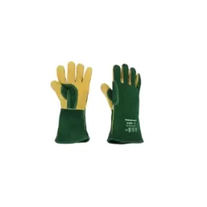 image of P/Fit Green Welding Gauntlets Size-8