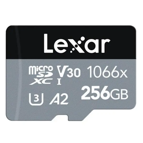 Image of Lexar microSDXC Silver Series UHS-I V30 256GB Memory Card