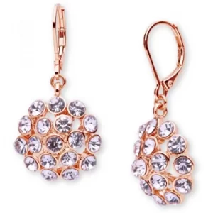 image of Ladies Anne Klein Gold Plated Cluster Earrings