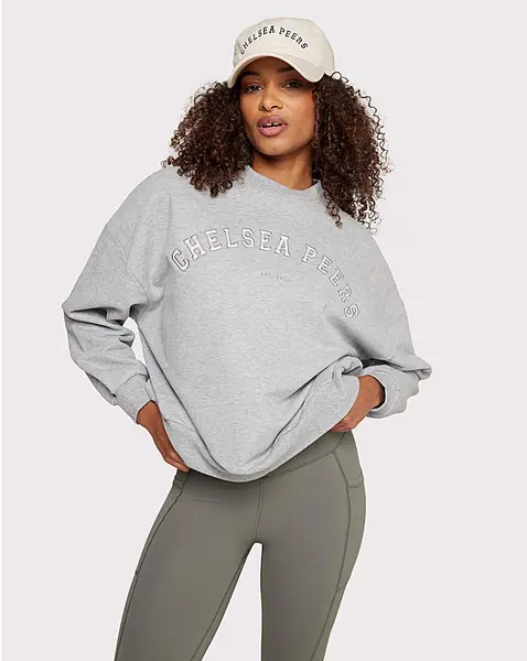 image of Chelsea Peers Chelsea Peers Branded Sweatshirt Grey Female 10 QV45501