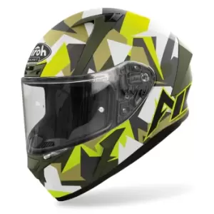 Image of Airoh Valor Army Helmet, grey-yellow Size M grey-yellow, Size M