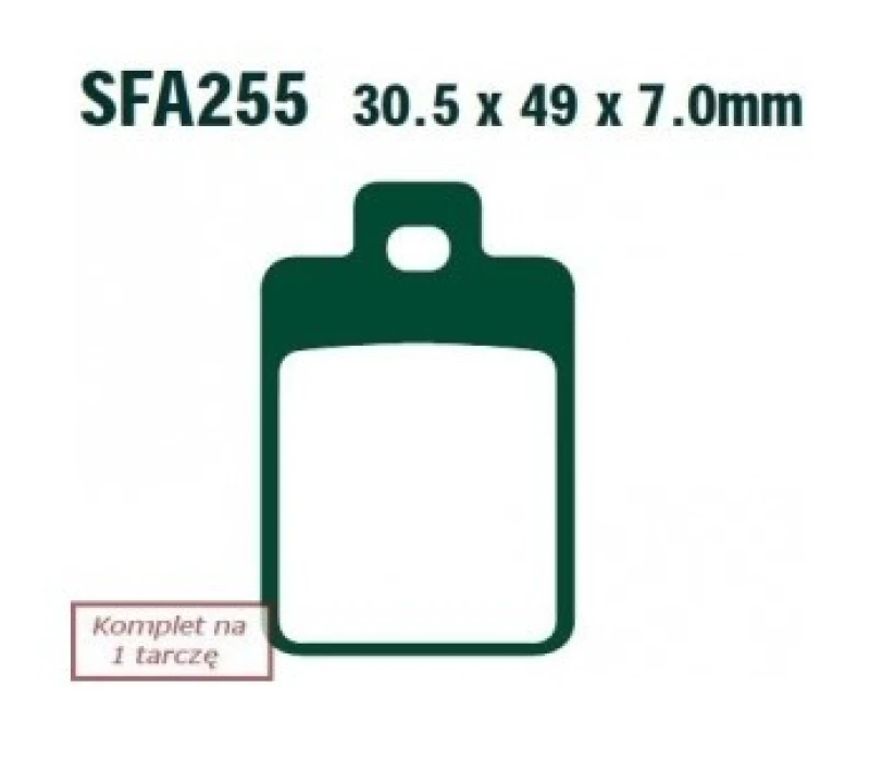 Image of EBC Brakes SFA255 Brake pad set Brake Pad Set,disc brake (402)