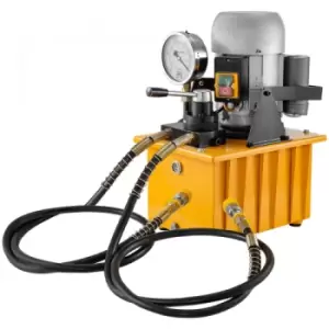Image of VEVOR Electric Driven Hydraulic Pump 750W Manual Valve 10152 PSI, Electric Driven Hydraulic Pump Double Acting High Rotating Speed 8L Oil Storing