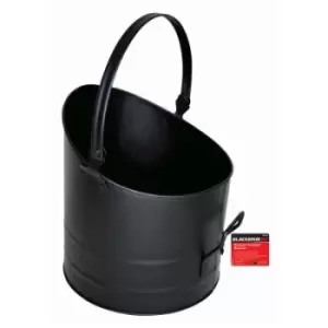 image of Blackspur Round Fireside Bucket, Black