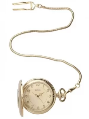 image of Sekonda Mens Gold Full Hunter Pocket Watch 3469