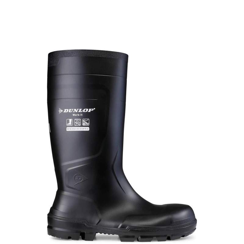 Image of Dunlop Dunlop Work-It Black S5 Safety Wellington Boots 4 599304
