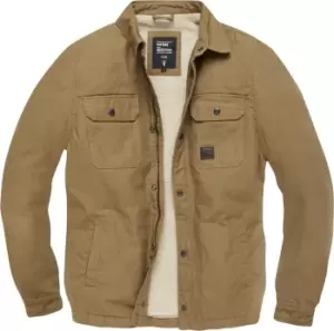 Image of Vintage Industries Dean Sherpa Jacket, brown, Size 2XL, brown, Size 2XL