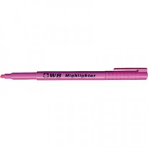 image of Whitecroft Pink Highlighter Pens Pack of 10 WX93204