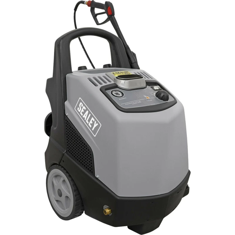 Image of Loops Heavy Duty Hot & Cold Pressure Washer - Diesel Water Heater - 3000W Motor Multi
