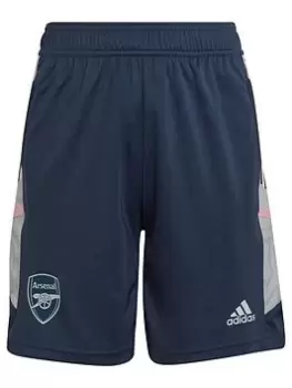 Image of Adidas Junior 22/23 Arsenal Training Short, Black, Size 11-12 Years