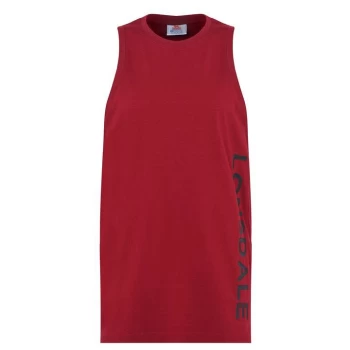 Image of Lonsdale Long Line Vest Ladies - Burgundy