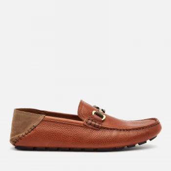 Image of Ted Baker Mens Monnen Leather Driving Shoes - Brown - UK 8