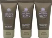 image of Molton Brown White Sandalwood Gift Set 3 x Body Wash 30ml