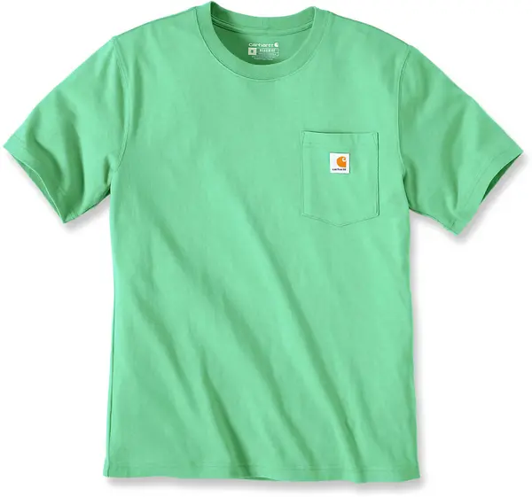 Image of Carhartt Relaxed Fit Heavyweight K87 Pocket T-Shirt, green, Size XS